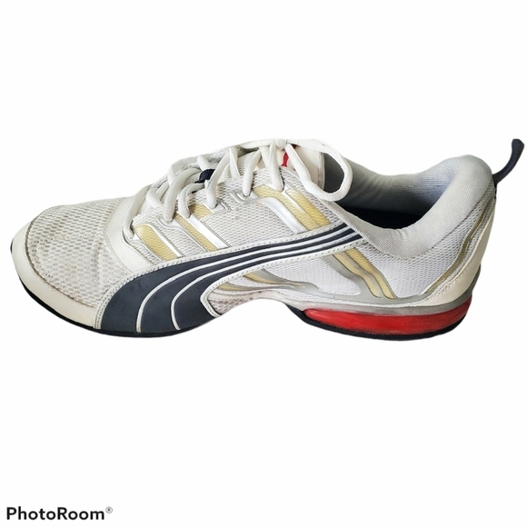 Puma White Mens Running Shoes Size 11.5 - Picture 2 of 6